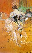  Henri  Toulouse-Lautrec Woman in a Corset  Woman in a Corset  -y oil on canvas